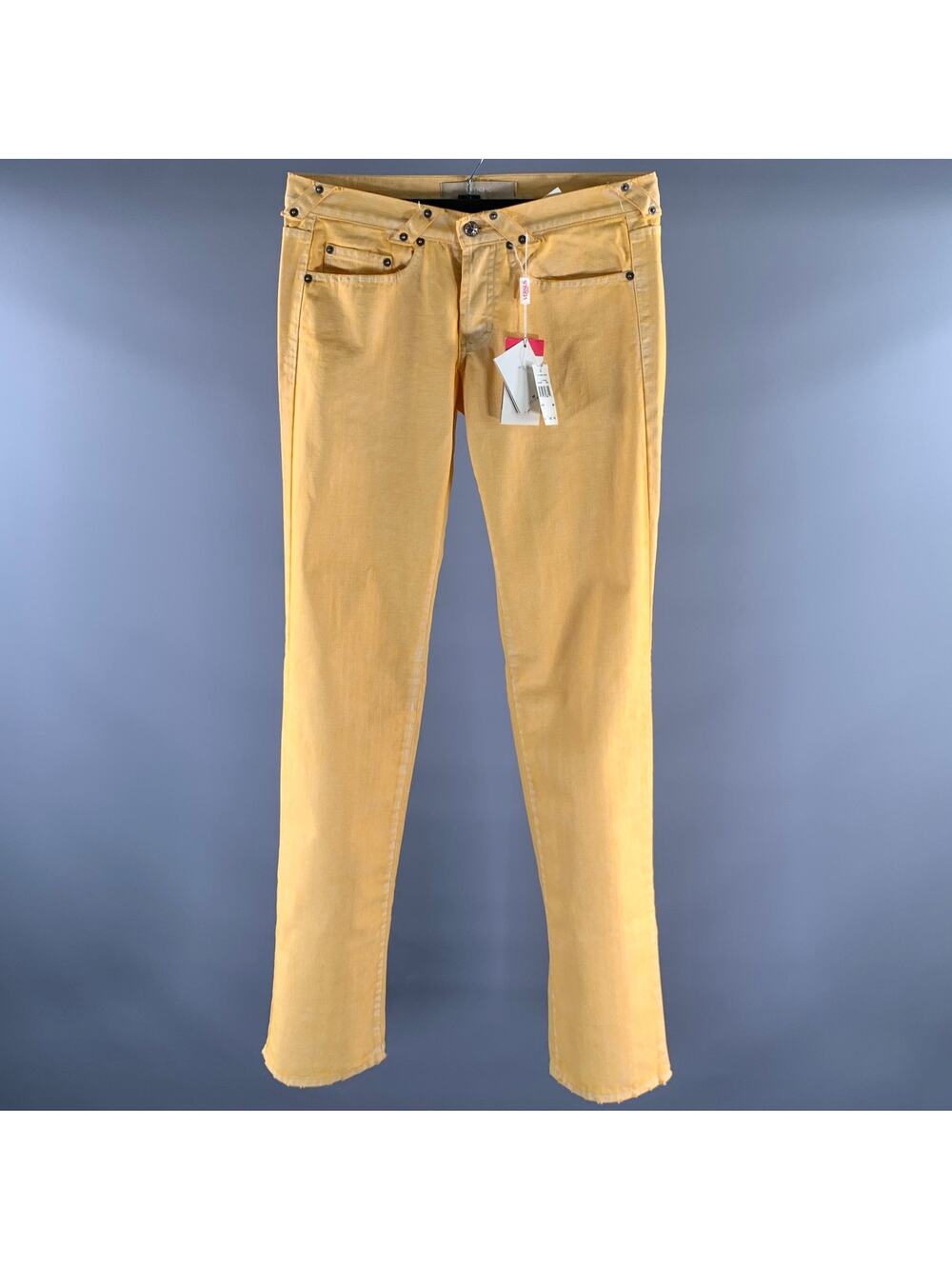 VERSUS by GIANNI VERSACE Vintage Size 32 Yellow Cotton Blend Pants